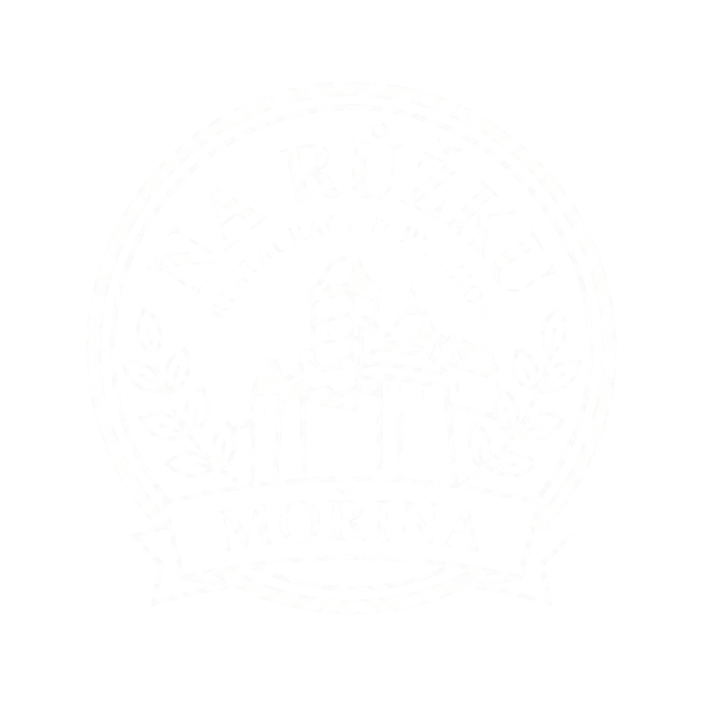 Logo Na růžku bílé